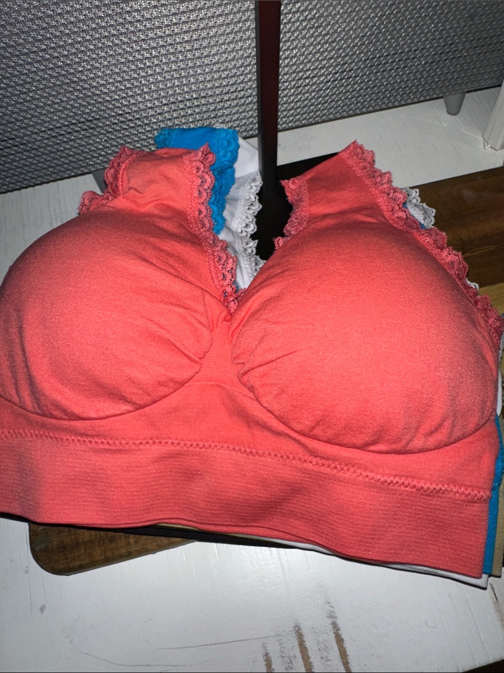 Coral, Blue, White, Beige, Black Bralette - Women Intimates & Sleepwear